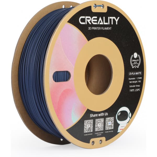 Creality CR-PLA Matt -filament för 3D-skrivare, 1,75 mm, marinblå