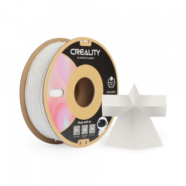 Creality CR-PLA Matt -filament för 3D-skrivare, 1,75 mm, gipssvart vit