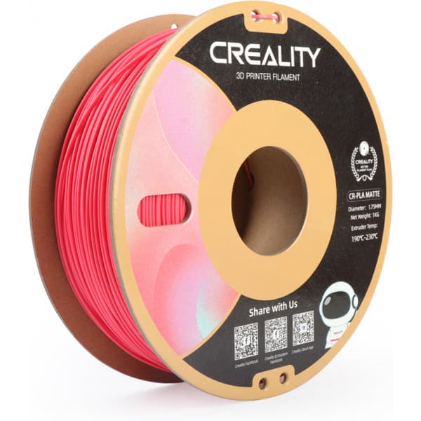 Creality CR-PLA Matte -filamentti 3D-tulostimeen, 1,75 mm, mansikanpunainen