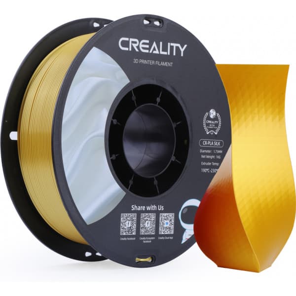 Creality CR-PLA Silk filament til 3D-printere, 1,75 mm, guld