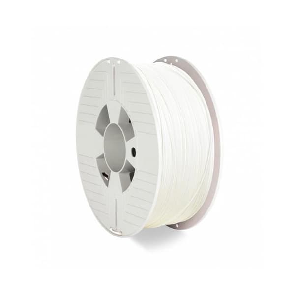 Verbatim ABS filament - Vit - 1,75 mm - 1 kg - Hög styvhet och glans