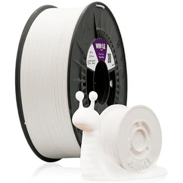 PLA HD filament - WINKLE - Glacier vit - 1,75 mm - 1 kg - Kompatibel med alla 3D-skrivare
