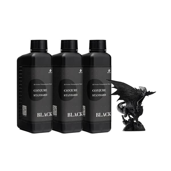 3D-utskriftsresin, tillgänglig i svart, skiffergrå, 3KG och 5KG alternativ,Svart-3 kg