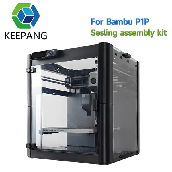3D Printer Indkapslingssæt, Højtemperaturbestandige Materialer, Hurtig Samling Magnetiske Sider, Kompatibel med Bambu Lab P1P