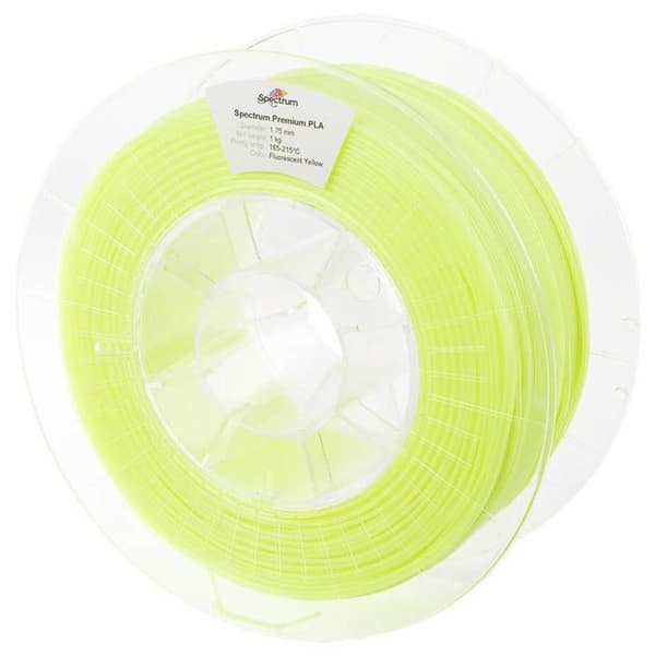 Spectrum Filament 80017 PLA Premium Luminescent PLA filament 1,75 mm 1000 g fluorescerande gul, fluorescerande, gul 1 st.