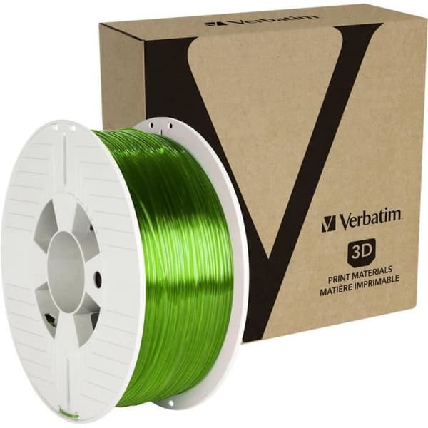 Verbatim PETG filament - Transparent grön - 1,75 mm - 1 kg