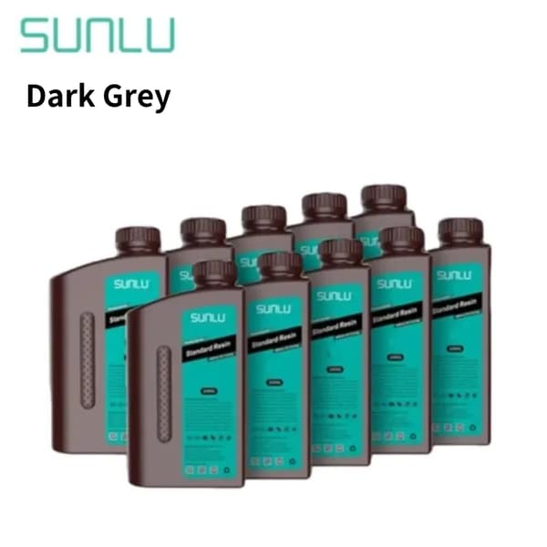 SUNLU UV-harts, Snabb härdningstid, Utmärkt precision,Mörkgrå 1000g