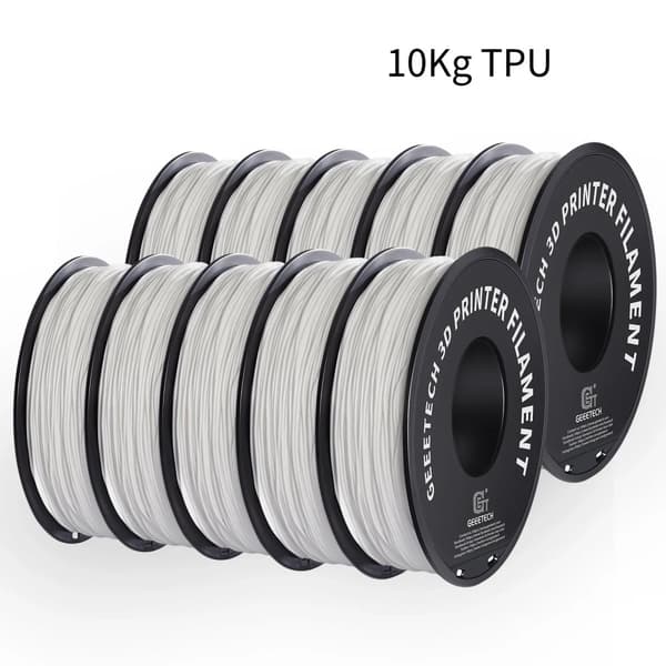 TPU 3D-printer filament, 1,75 mm diameter, 1 kg vægt,HVID