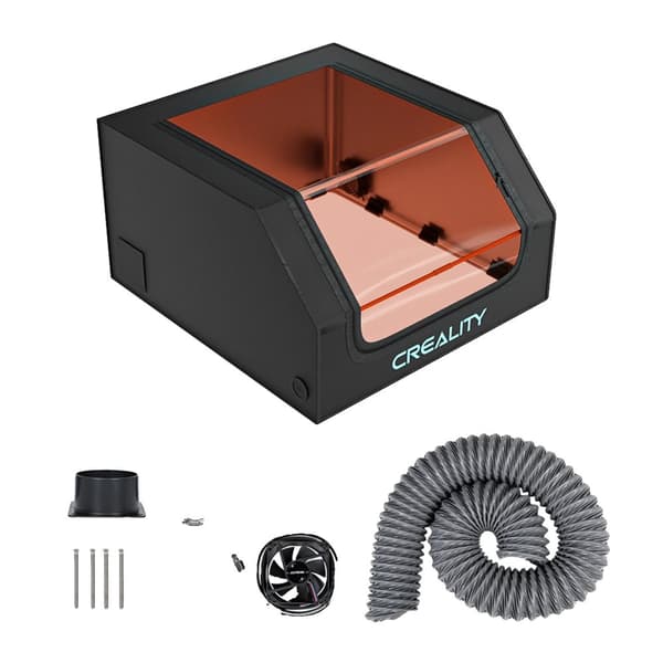 Lasergraver Indhegning, Røggas Ventilationssystem, Øjenbeskyttelse,sort
