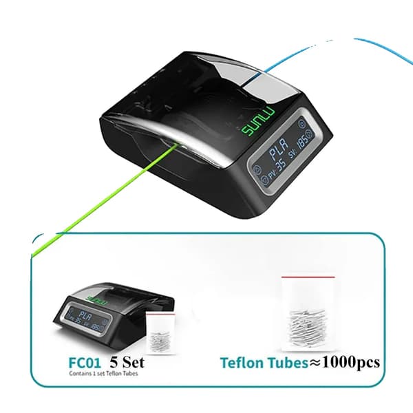 SUNLU Filament Connector, Nopea lämmitys, Nollajätteen filamentti,FC01 5 SET