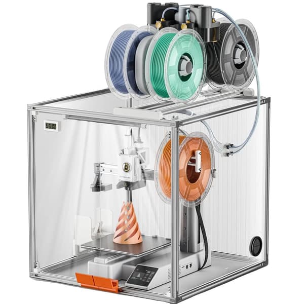 3D-skrivarskydd, klart akryldesign, integrerad LED-belysning,A1 mini akryl