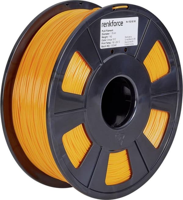 Renkforce RF-4511208 Filamentti PLA muovi 1,75 mm 1000 g Oranssi 1 kpl