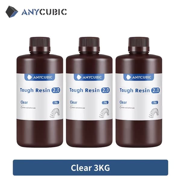 3D-tulostinhartsi, 405nm-yhteensopivuus, vesipestävä ECO-hartsi,Kestävä 2.0 Kirkas 3 KG