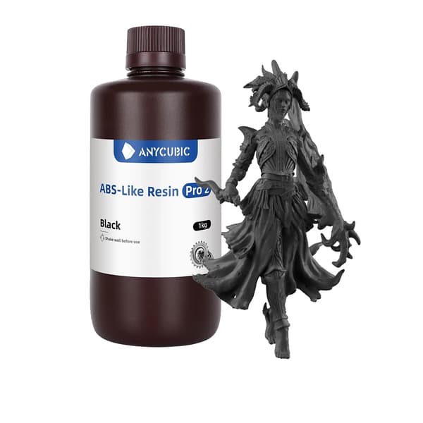 3D Resin, Hurtig UV-hærdning, Høj Præcision,ABS Pro2 Sort-5kg