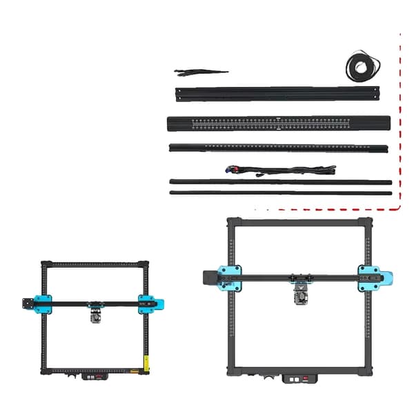 Laserkaiverrusparannussarja, 600x600mm alumiinirunko, yhteensopiva TTS-mallien kanssa,TTS:lle ja TTS pro:lle, 600x600mm