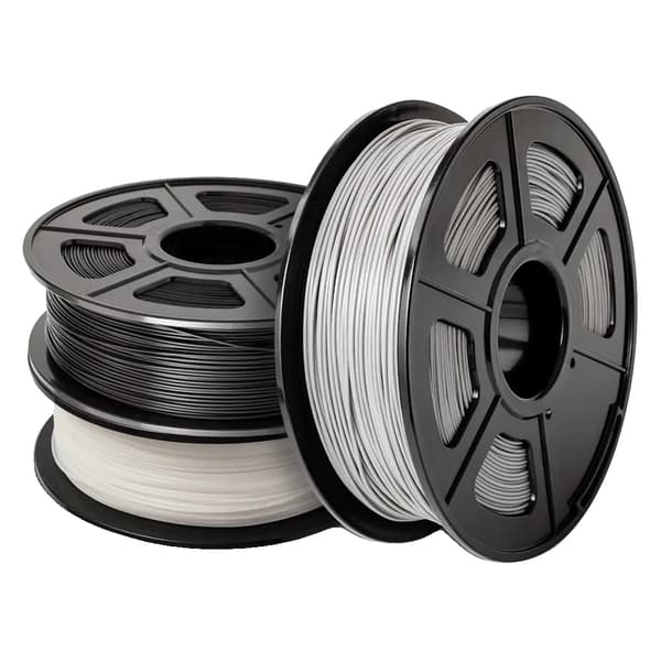 SUNLU 3D Filament, PLA-materiaali, 1,75 mm halkaisija, 3 rullaa per pakkaus,PLA-1BK-1WT-1GY