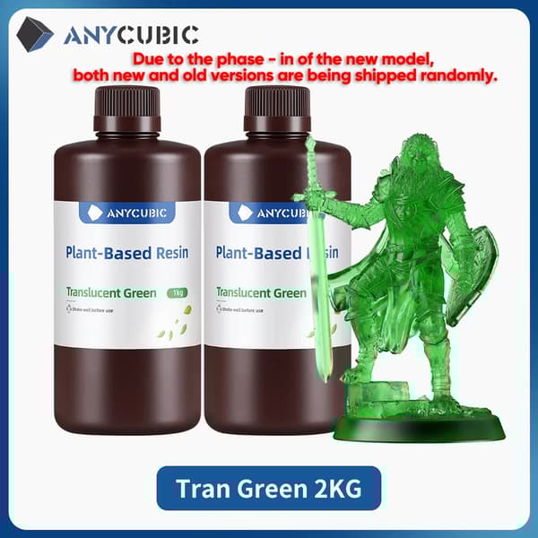 Plantebaseret Harpiks, 2 kg Volumen, Lavlugtende Formel,2kg T-Grøn
