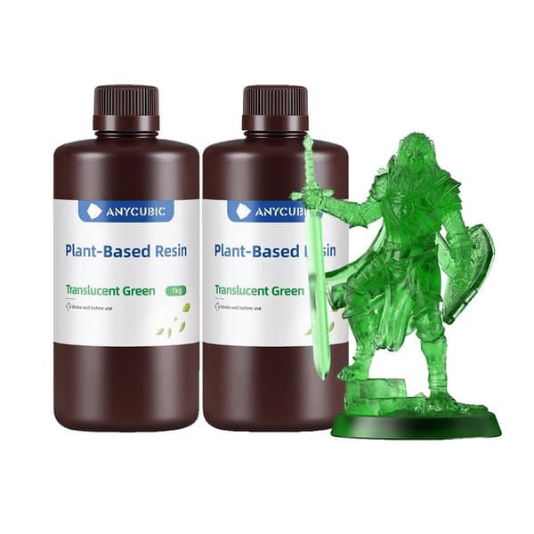 Plantebaseret Harpiks, 2 kg Volumen, Lavlugtende Formel,2kg T-Grøn