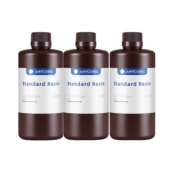3D-printerharpiks, høj viskositet, UV-kompatibel,UV Lys Beige 3 KG
