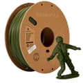 Miniatyrbild 1 av 4: Polymaker 70957 PolyTerra PLA Filament låg plast, vattenlöslig 1,75 mm 1000 g mörk militärgrön 1 p