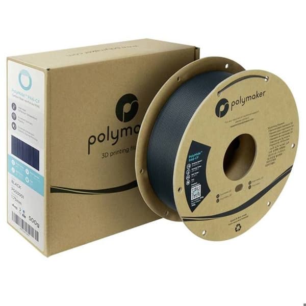 Polymaker 3d skrivarkabel - PG03001 - Polymid PA6-CF Svart - 1,75 mm - 500g