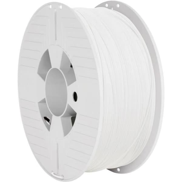 Verbatim PETG filament - Vit RAL 9003 - 1,75 mm - 1 kg - Hög slagtålighet och utmärkt flexibilitet