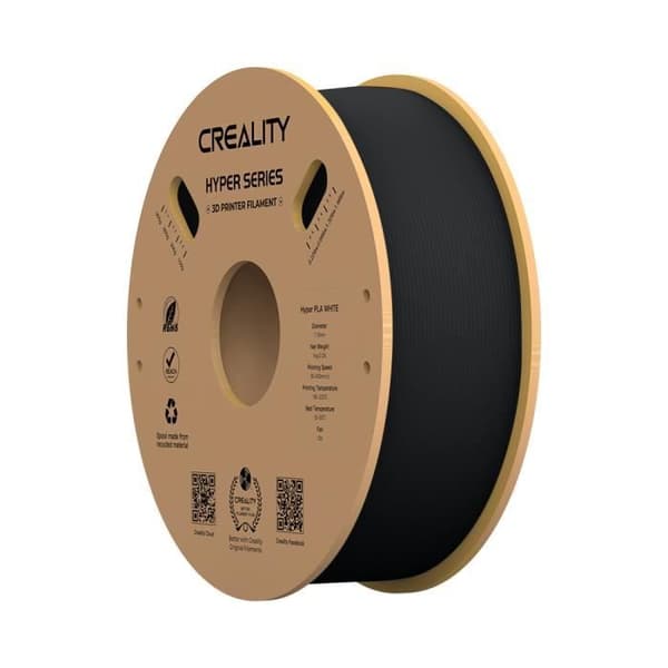 Hyper Creality PLA Filament - 1,75 mm - 1 kg [svart] - Snabb och exakt utskrift