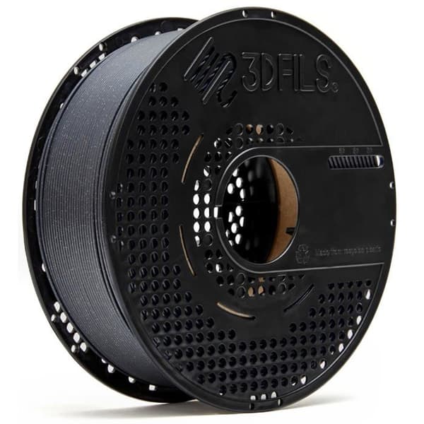3dfils - GEZIPU - Filament PLA Glitter för 3D-utskrift Neat Winding esFil PLA Max: 1,75 mm, 1 kg, Galaktisk Grå