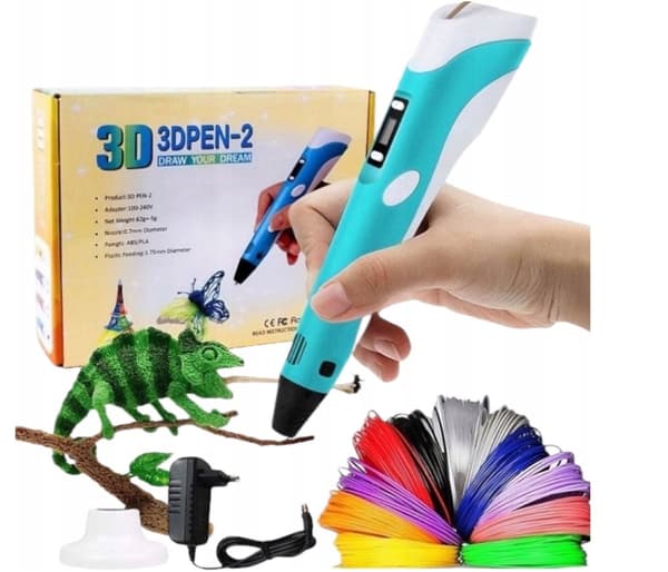 DreamCraft 3D-penna rosa XXL 20 färger 110 m bokfilament