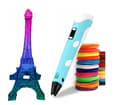 Miniatyrbild 7 av 11: DreamCraft 3D-penna rosa XXL 20 färger 110 m bokfilament
