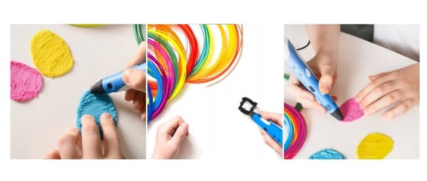 DreamCraft 3D-penna rosa XXL 20 färger 110 m bokfilament