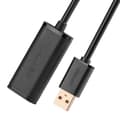 Miniatyrbild 1 av 5: CABLU USB Ugreen prelungitor, "US121" USB 2.0 (T) la USB 2.0 (M), conectori auriti, 15m, negru, "10323" (timbru verde 0.18 lei) - 6957303813230