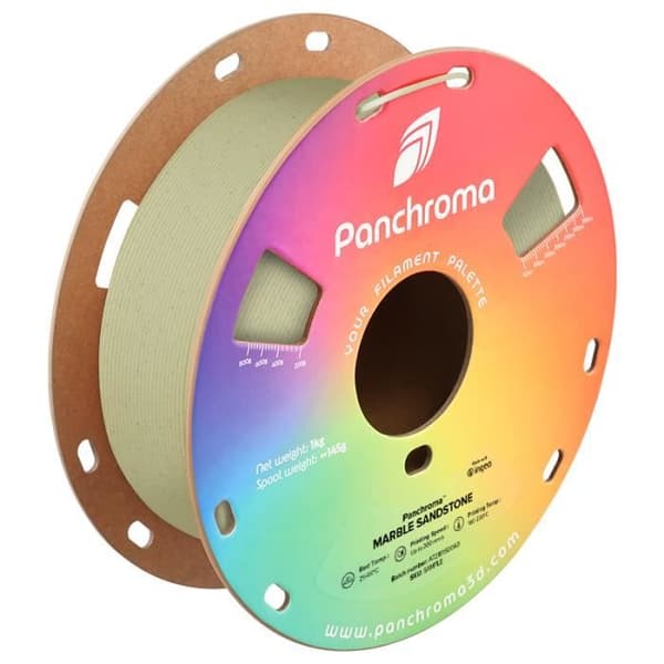 Filament 3D - Panchroma - Marmor PLA - Marmorliknande utseende - 1.75 mm - Kompatibel med FDM