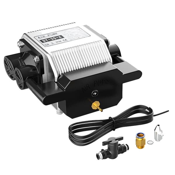 Længere RAY5 10W Laser Gravør Luftassisteret Kit, 30L/Min Maksimal Luftstrøm, Reducerer Varme, Forbedrer Klarhed