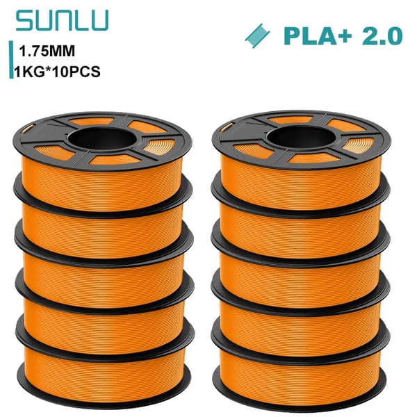 PLA Plus 3D-tulostinfilamentti, 1,75 mm halkaisija, 1 kg nettopaino,PLAplus 2.0 Oranssi