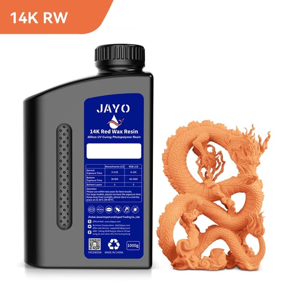 3D-skrivarharpiks, 405nm UV-härdning, 1000g nettovikt,RESIN 14KRWR-RD-1KG