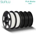 Miniatyrbild 2 av 2: PLA Matt Filament, 1,75MM Diameter, 5 KG Vikt,Matte 3Svart 2Vit