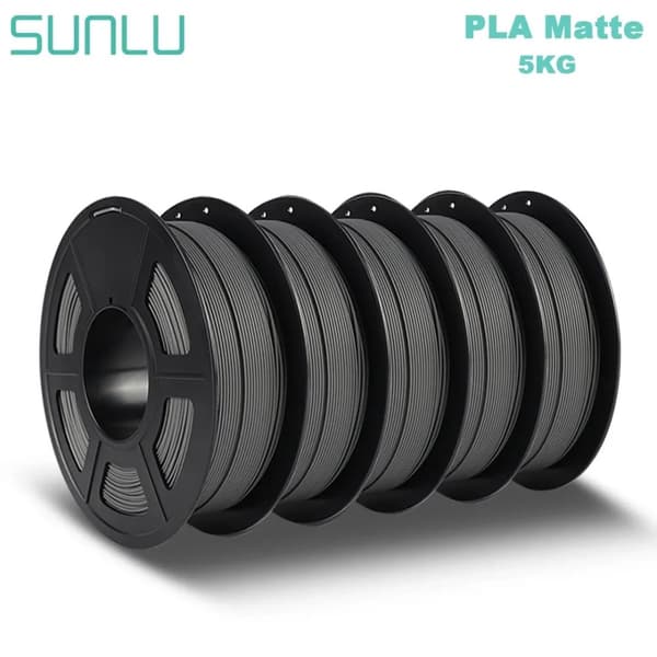 PLA Matt Filament, 1,75MM Diameter, 5 KG Vikt,Matte 5 Grå