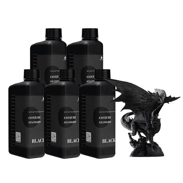 3D-utskriftsresin, tillgänglig i svart, skiffergrå, 3KG och 5KG alternativ,Svart-5 kg