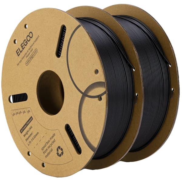 PLA-filament för 3D-skrivare, 1,75 mm diameter, högkvalitativt material,Svart 2KG