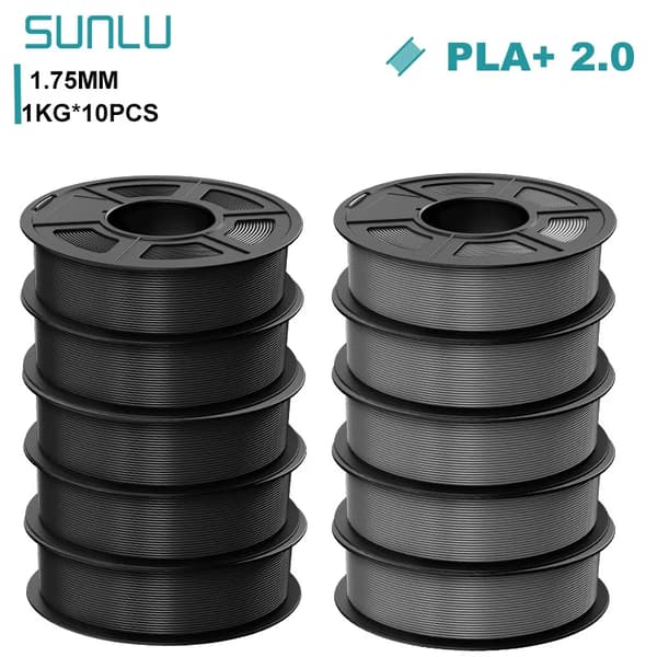 PLA Plus 3D-printer filament, 1,75 mm diameter, 1 kg nettovægt,PLAplus 2.0 5BK 5GY