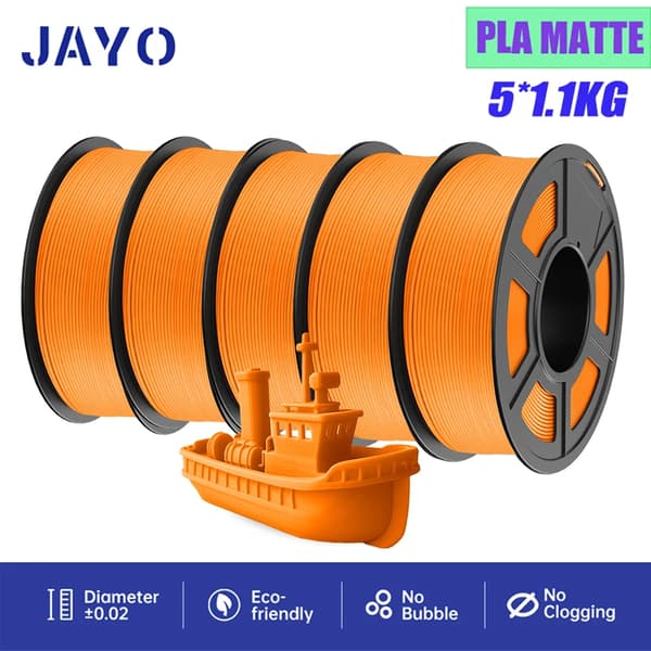 PLA 3D-printer filament, 1,75 mm diameter, 1,1 kg vægt,PLAYG Orange 5.5KG