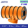 Miniatyrbillede 2 af 2: PLA 3D-printer filament, 1,75 mm diameter, 1,1 kg vægt,PLAYG Orange 5.5KG