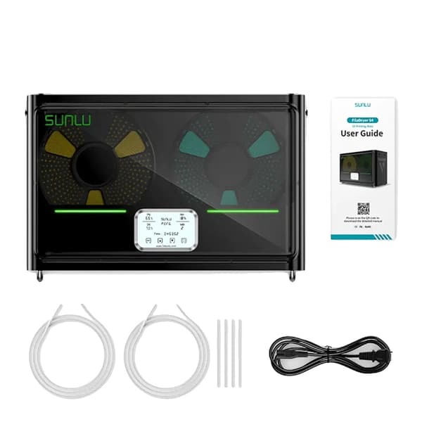 SUNLU Filamenttork, 350W Snabbuppvärmning, 4 Spole Kapacitet,Filamenttork S4, EU PLUG (220V 50Hz)