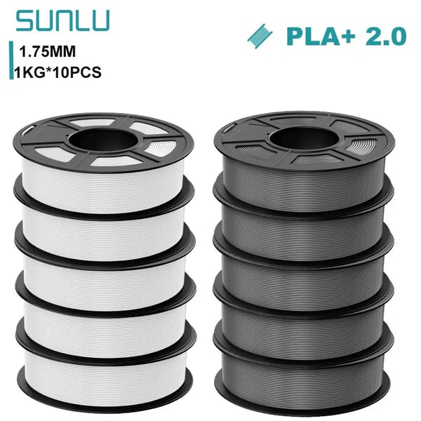 PLA Plus 3D-skrivartillbehör, 1,75 mm diameter, 1 kg nettovikt,PLAplus 2.0 5WT 5GY