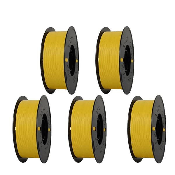 Matte PLA-filament, låg glansfinish, bred kompatibilitet,5KG Gul