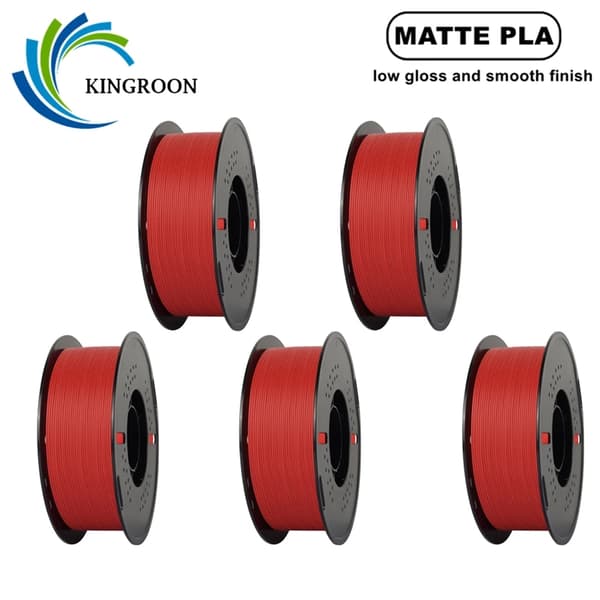 Matte PLA-filament, låg glansfinish, bred kompatibilitet,5KG Röd