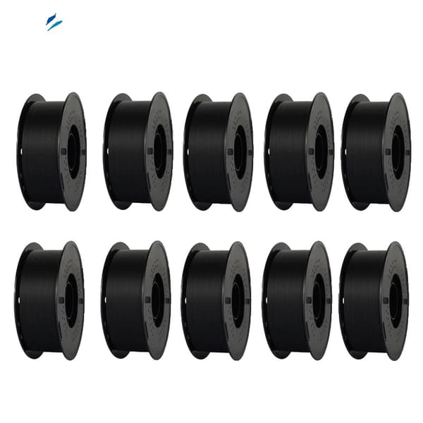 Matte PLA Filament, Lav Glans Finish, Bred Kompatibilitet,10KG Sort