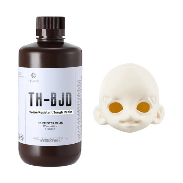 3D Tough Resin, Slidstærk, Ikke-Gulnende,CremeHvid-1000G