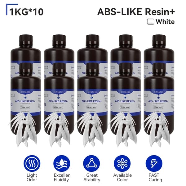 3D-skrivartjära, vattenlöslig, ABS-liknande kvalitet,10KG ABS Pro2 Vit